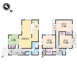 木津川市州見台6丁目の一戸建て