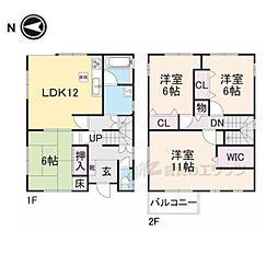 相楽郡精華町大字菅井小字北ノ堂の一戸建て