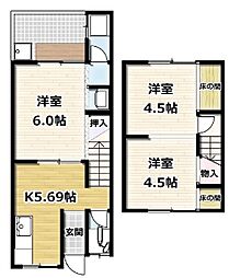 城陽市平川野原貸家