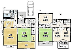 宇治市羽戸山３丁目の一戸建て