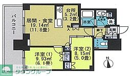 プラウドタワー武蔵小金井クロス 1206