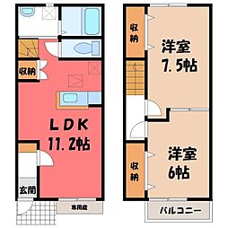 小山市大字喜沢の一戸建て