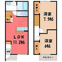 栃木市大平町西野田の一戸建て