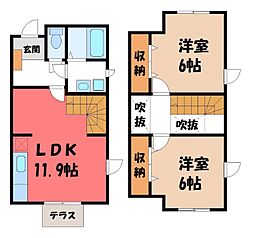 筑西市岡芹1丁目の一戸建て