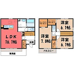 小山市大字喜沢の一戸建て
