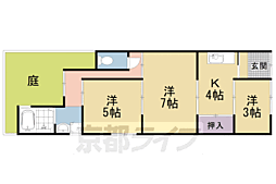 嵯峨石ヶ坪町連棟貸家