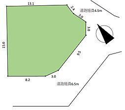 青葉区市が尾町売地（建築条件無）