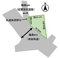 秋田市外旭川字水口　土地