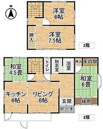 秋田市新屋田尻沢中町　中古住宅