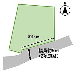 秋田市仁井田字中新田　土地