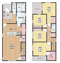 長住一丁目新築戸建2号棟　2期