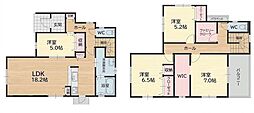 上到津二丁目新築戸建1号棟　1期