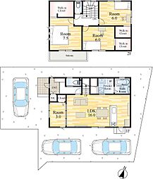 中吉田三丁目新築戸建6号地