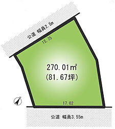 吉川市　上内川　売地