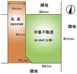 吉川市栄町　建築条件付き売地