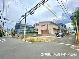 上丸子天神町　建築条件無し売地「北東角地」