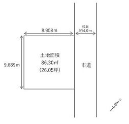 越谷市大字下間久里　土地