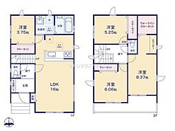 春日部市備後東11期　1号棟/全2棟　新築戸建