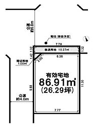 越谷市赤山町　土地