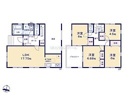 越谷市弥栄町2期　1号棟/全2棟　新築戸建