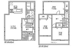 春日部市小渕2期　1号棟/全4棟　新築戸建