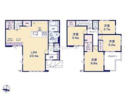 春日部市牛島3期　新築戸建