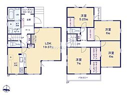 越谷市瓦曽根1期　2号棟/全2棟　新築戸建