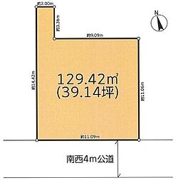 越谷市千間台東　土地