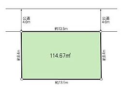 越谷市大字大泊　土地