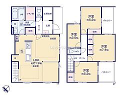 越谷市瓦曽根5期　5号棟/全6棟　新築戸建