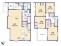 越谷市瓦曽根5期 2号棟/全6棟 新築戸建