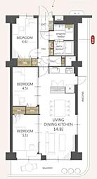 シャルム北越谷B棟 613