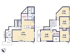 越谷市大字大竹2期　1号棟/全3棟　新築戸建