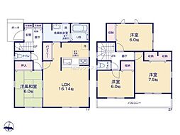 春日部市大沼第3 5号棟/全6棟 新築戸建