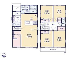 春日部市大沼第3　6号棟/全6棟　新築戸建