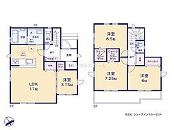 越谷市大字大道　2号棟/全3棟　新築戸建