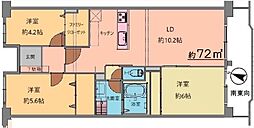 せんげん台パークタウン一番街　弐号棟 4階