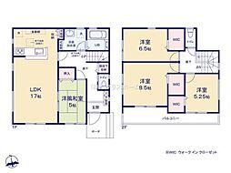 春日部市備後東20期　1号棟/全2棟　新築戸建