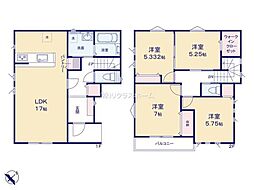 越谷市大字下間久里　1号棟/全2棟　中古戸建