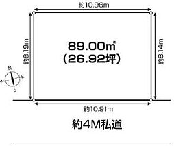 越谷市谷中町　土地