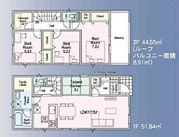 春日部市西宝珠花第4　2号棟/全2棟　新築戸建