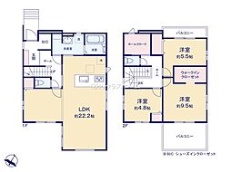松伏町田中13期　1号棟/全2棟　新築戸建