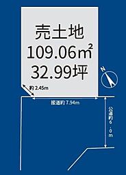 越谷市大字大泊　土地