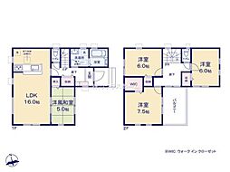 松伏町田中第2　2号棟/全2棟　新築戸建