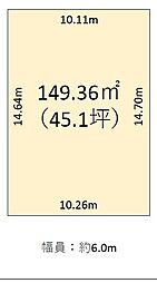 越谷市大字南荻島　土地