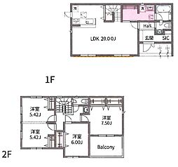 越谷市花田 C号棟/全3棟 新築戸建