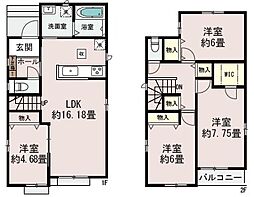 春日部市一ノ割　Ｆ号棟/全8棟　新築戸建