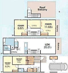 豊島区池袋本町　新築戸建 1号棟