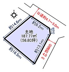 常滑市西之口６丁目の土地