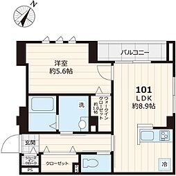 Ｒａｐｐｏｒｔ Ｈ＆Ｓ　ラポールエイチアンドエス 101号室